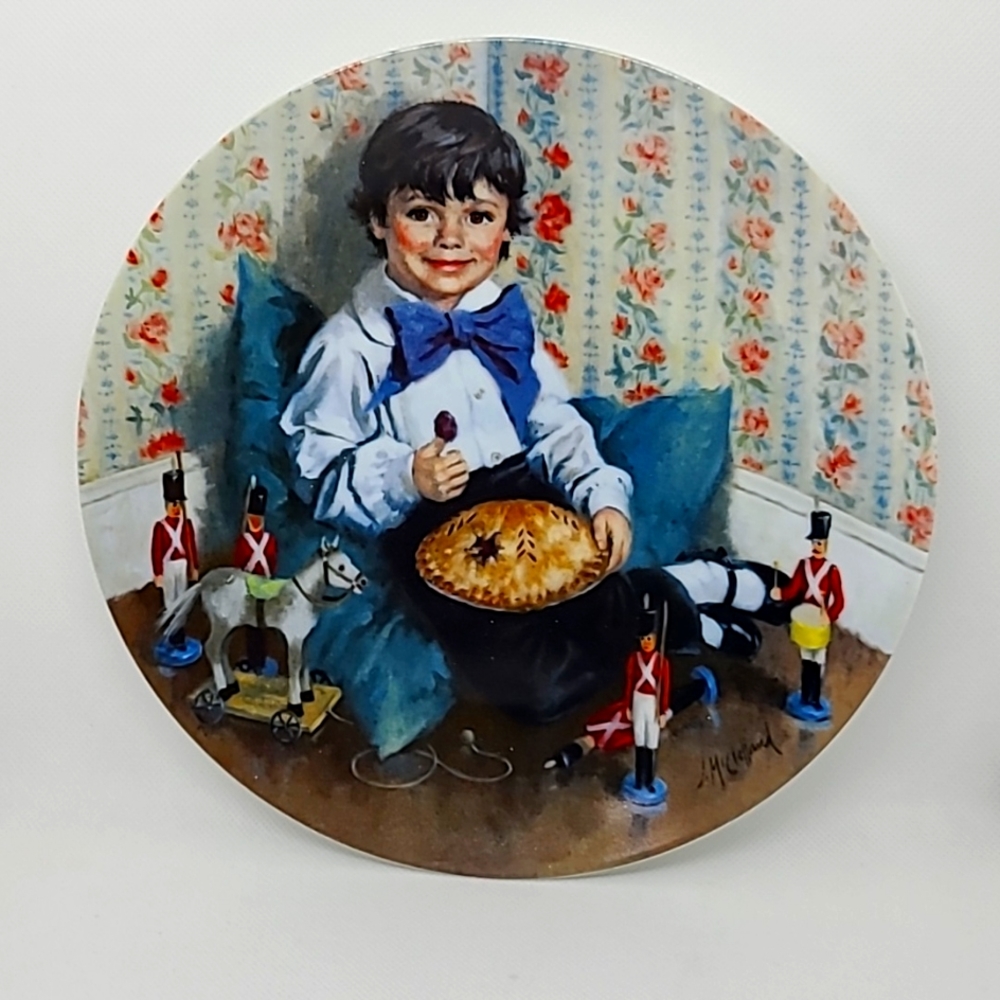 "Little Jack Horner" Reco #684A Collectible Plate 1982 Certificate of Authenticy